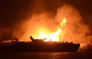 MOBILE FUEL BARGE EXPLOSIONS